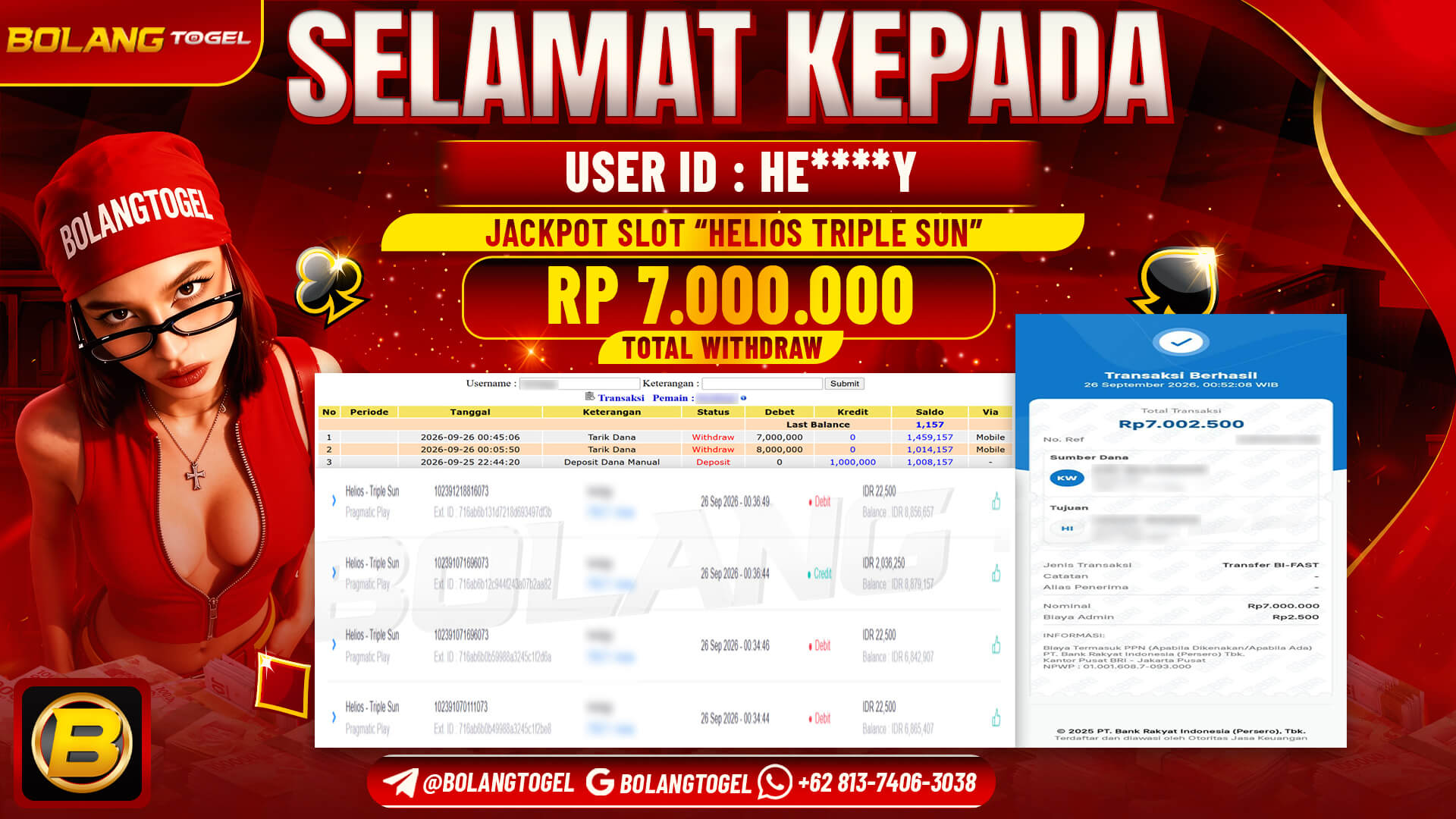 Bukti jackpot HELIOS TRIPLE SUN BOLANGTOGEL - gambar 1