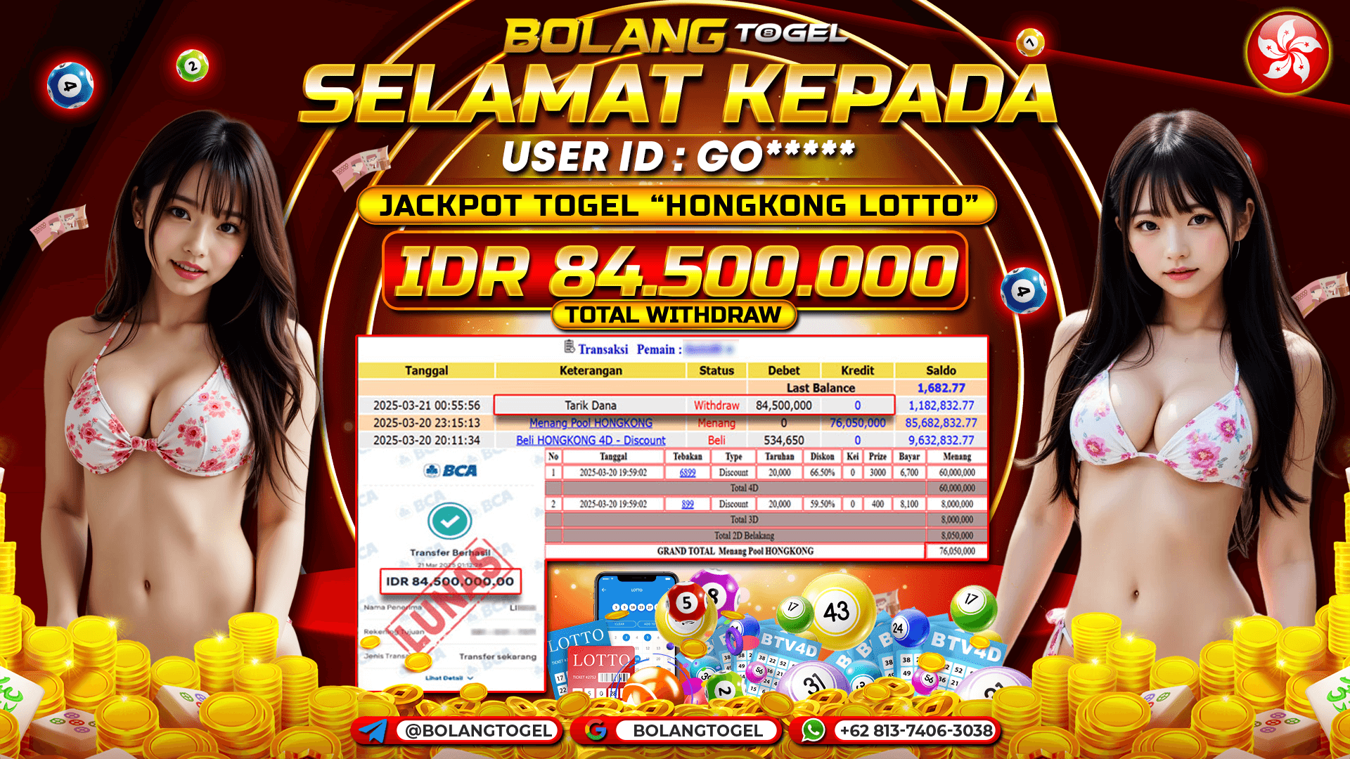Bukti jackpot TOGEL HONGKONG BOLANGTOGEL - gambar 1